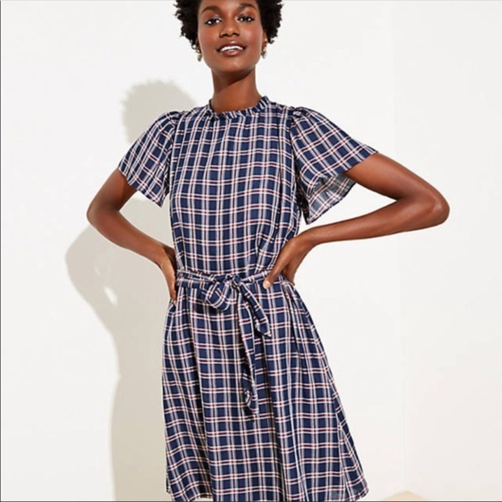 Loft ~ American Plaid Dress